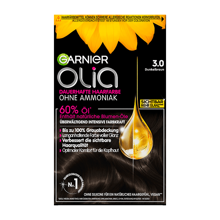 Garnier Olia Nr. 3.0 Dunkelbraun - Produktansicht